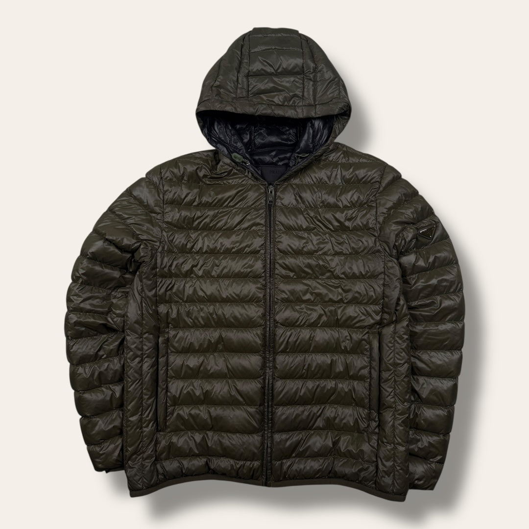 Prada down jacket khaki - Extra large