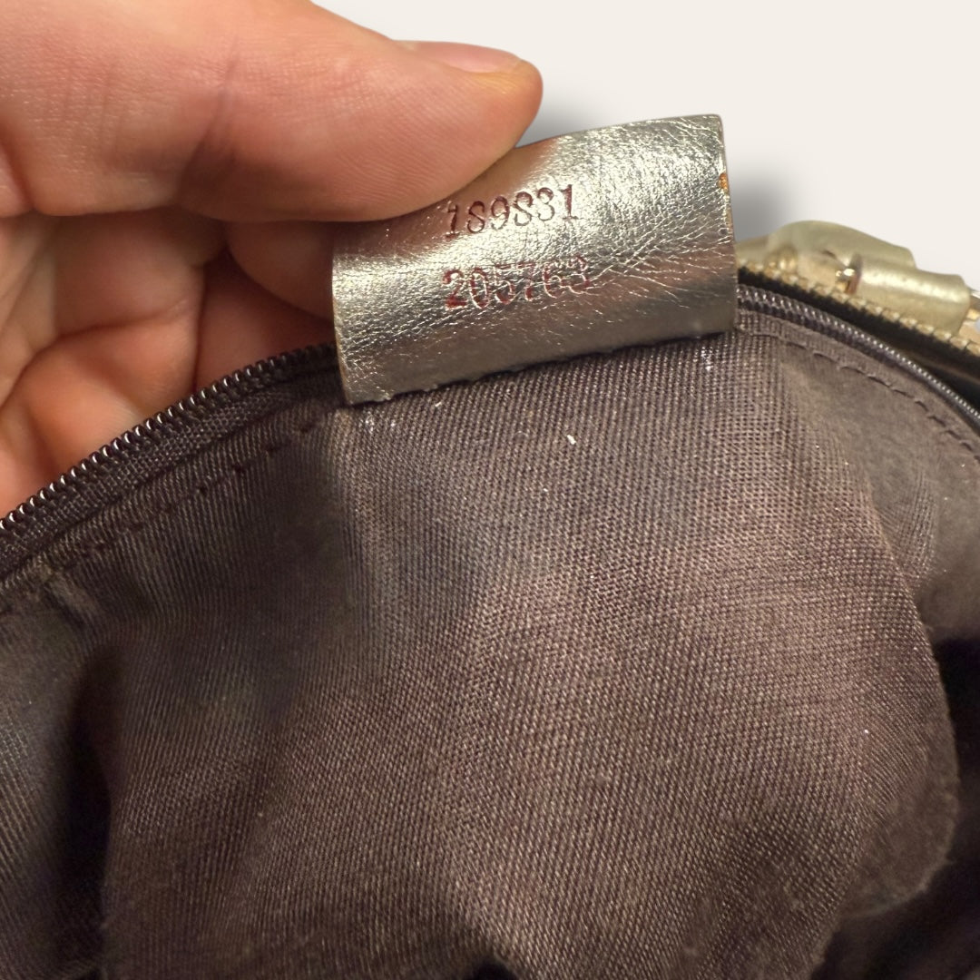 Gucci canvas handbag