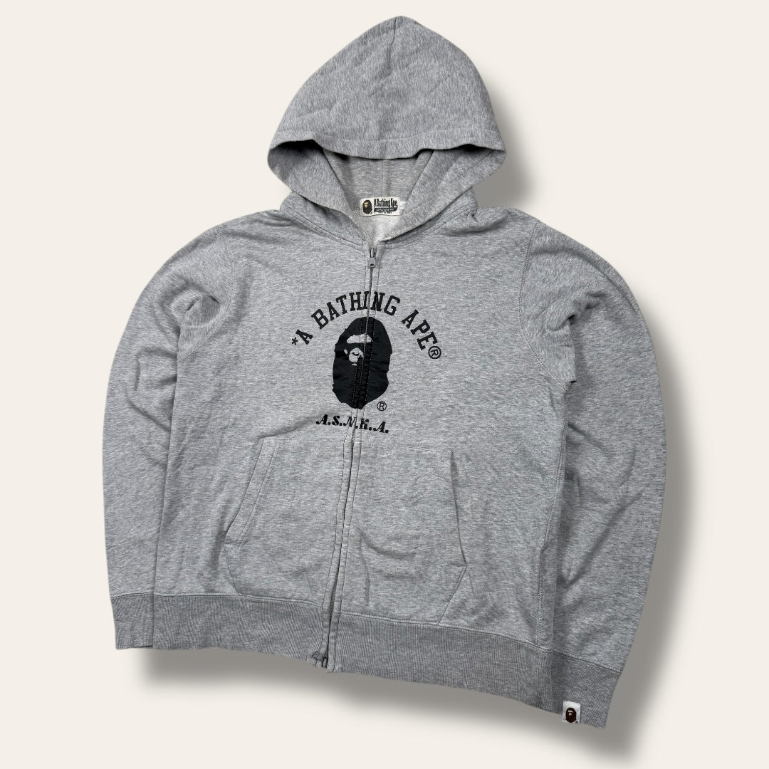 Bape zip-up hoodie grey - Medium