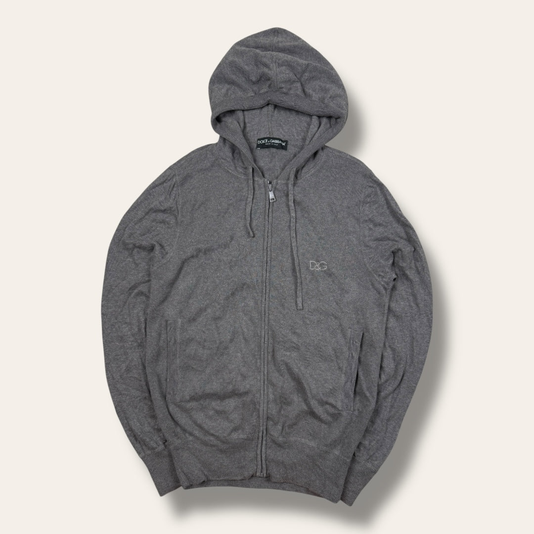 Dolce & Gabbana zip-up hoodie grey - Small