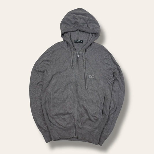 Dolce & Gabbana zip-up hoodie grey - Small