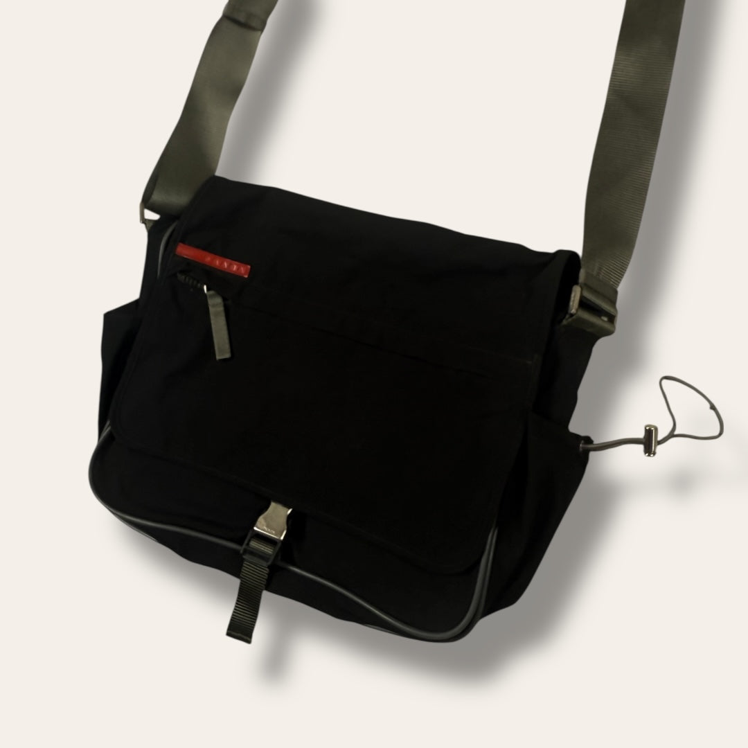 Prada sport messenger bag black