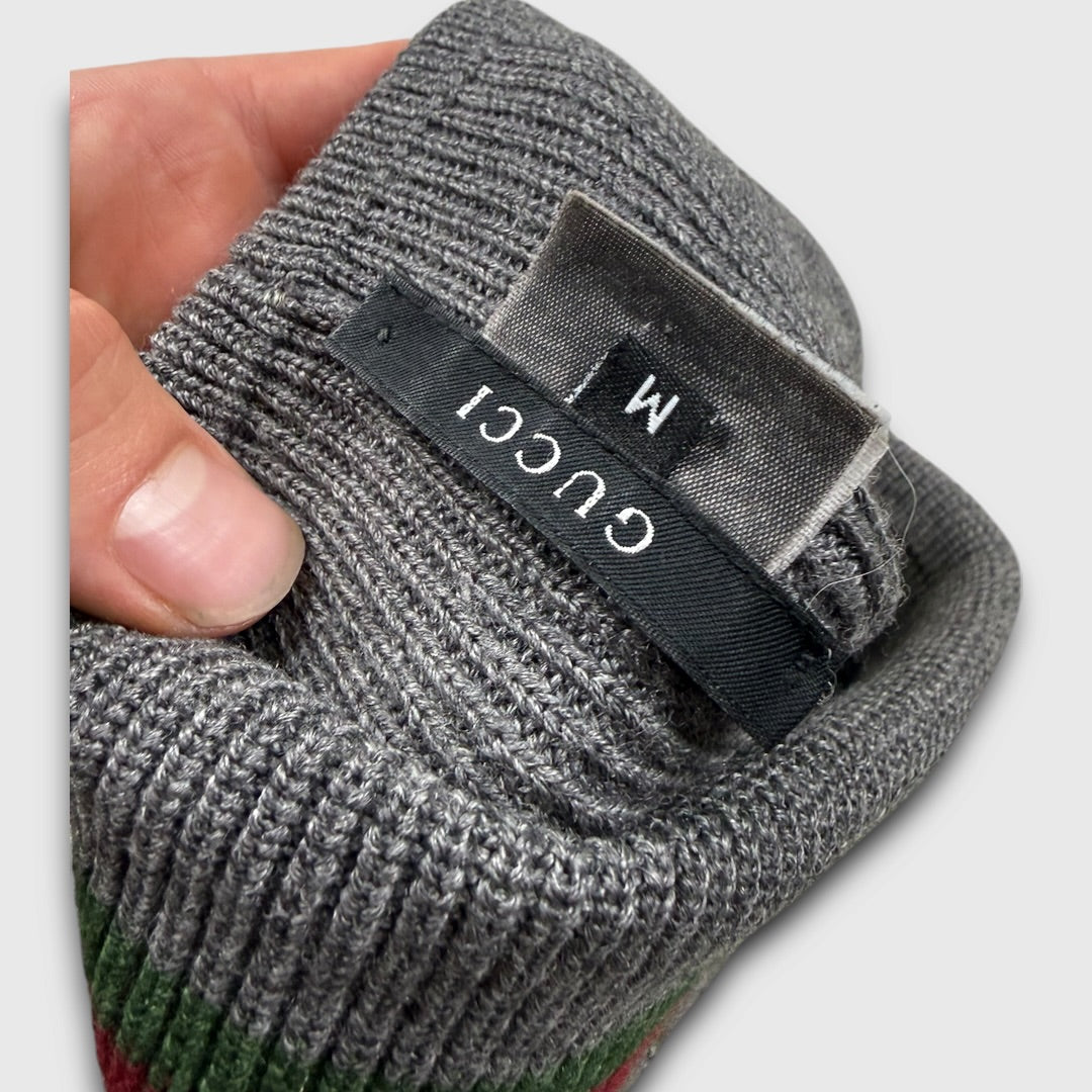 Gucci web stripes hat grey