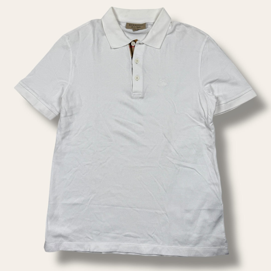 Burberry polo shirt white - Medium