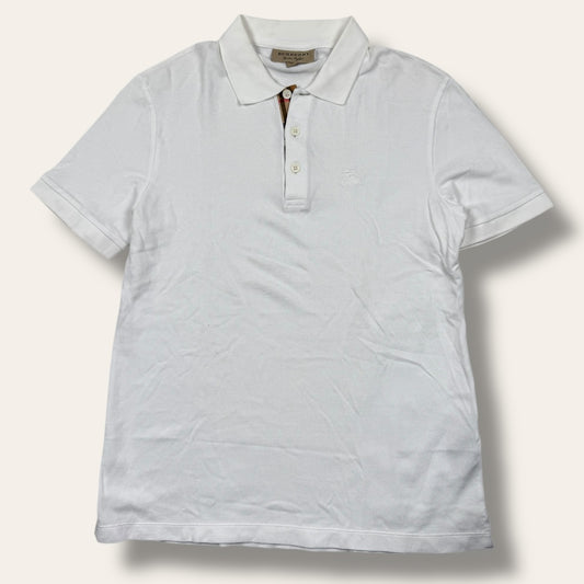 Burberry polo shirt white - Medium