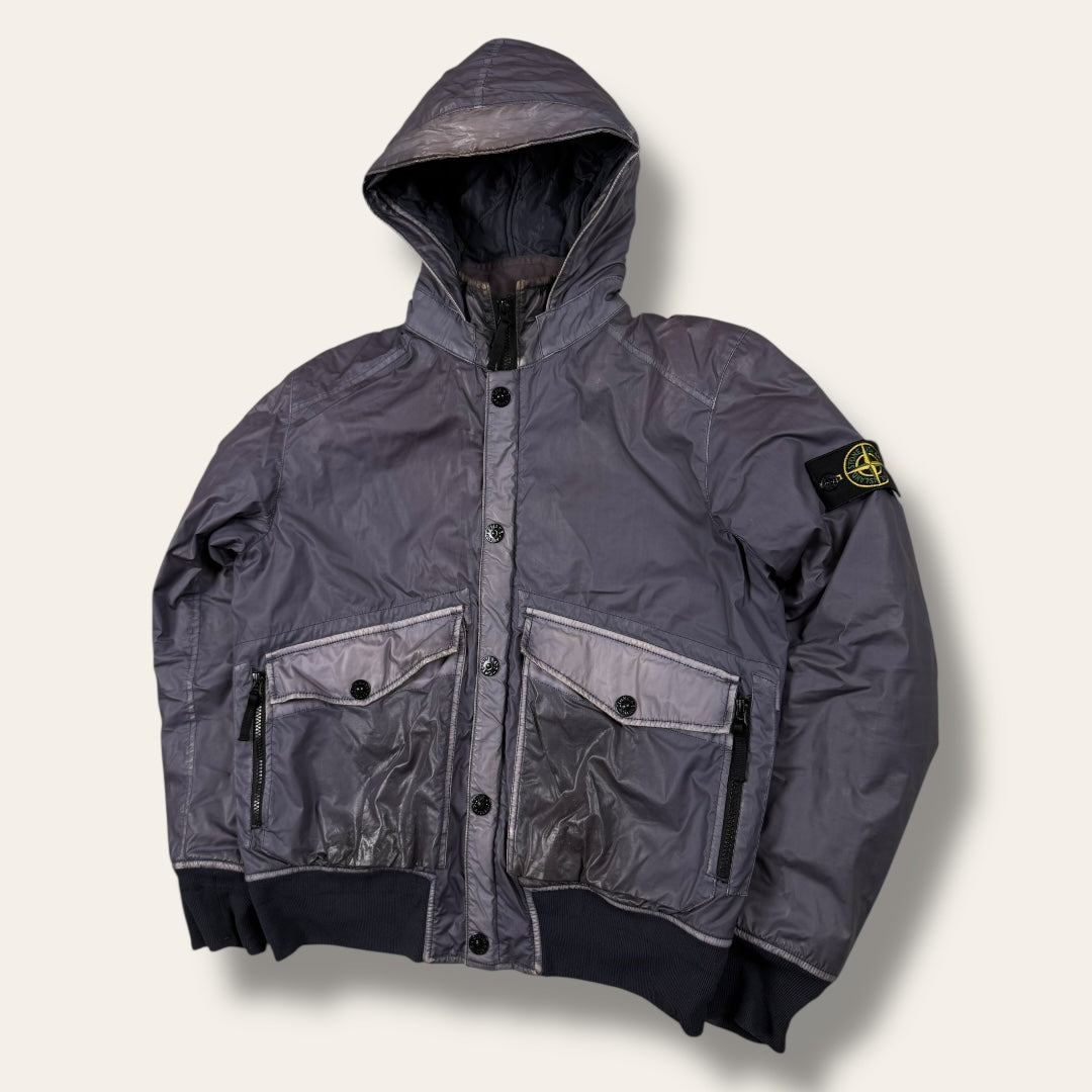 Stone island mussola gommata jacket purple - Large