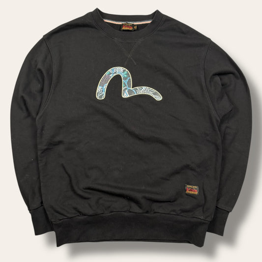 Evisu sweater blue/black - Medium