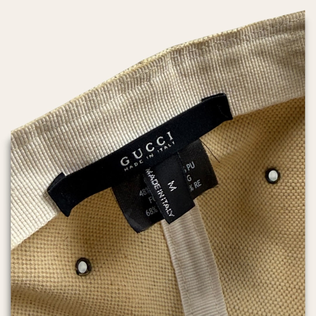 Gucci canvas cap white - Medium