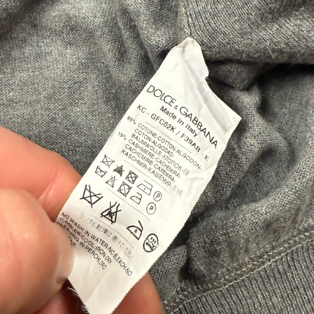 Dolce & Gabbana zip-up hoodie grey - Small