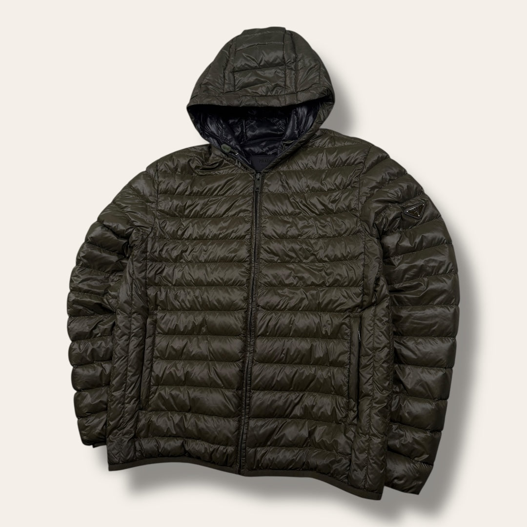 Prada down jacket khaki - Extra large