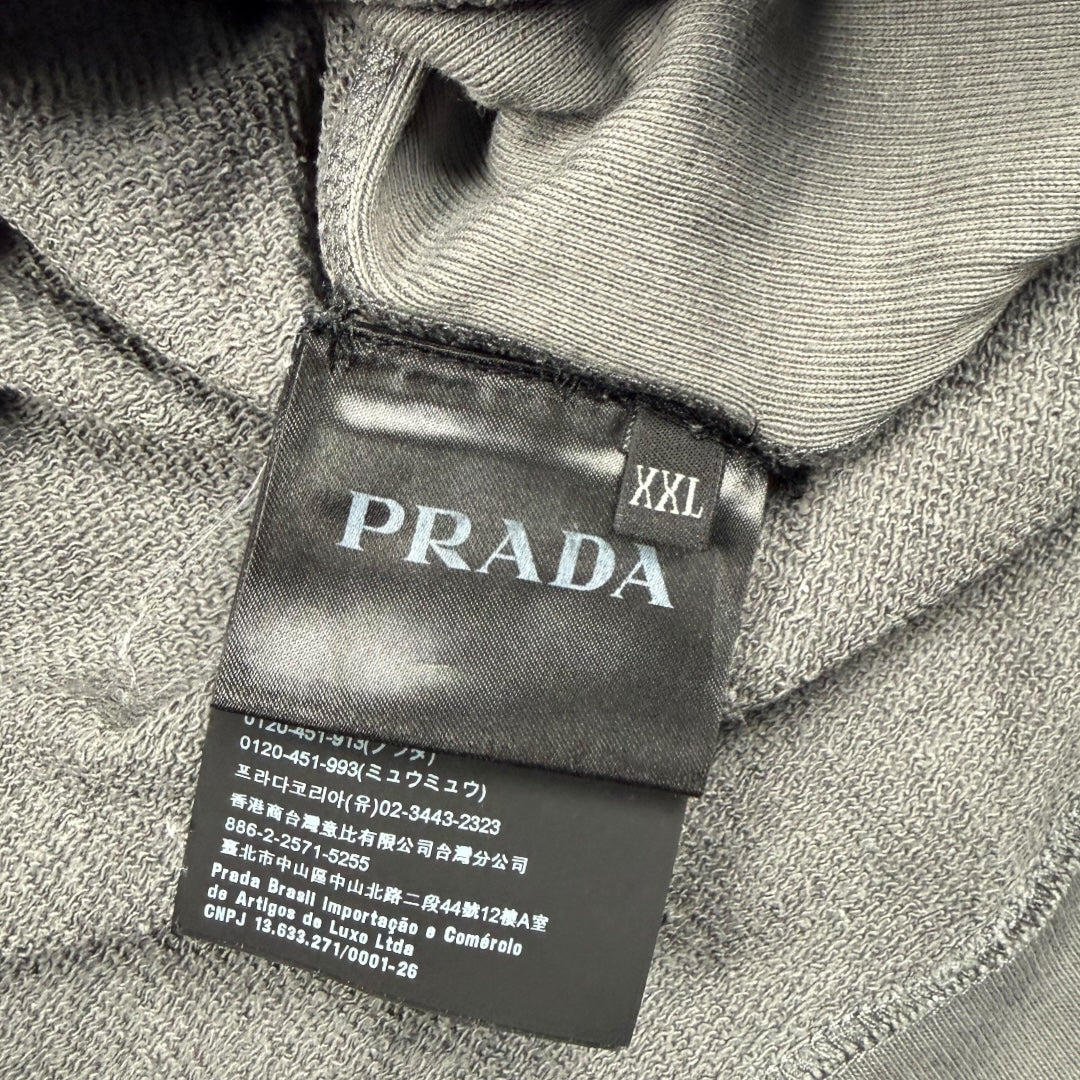Prada hoodie dark grey - Extra large