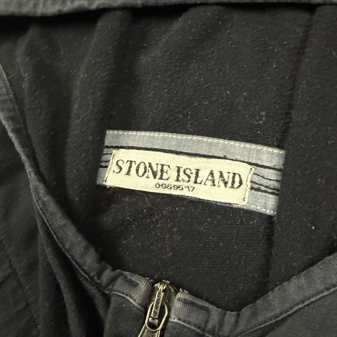 Stone island zip-up vest black/grey - Medium