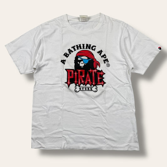 Bape pirates tee white - Medium