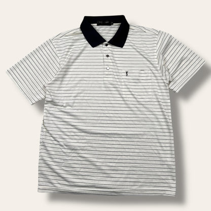 Yves saint laurent polo shirt striped - Medium