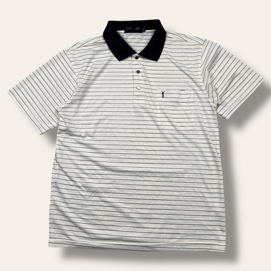 Yves saint laurent polo shirt striped - Medium