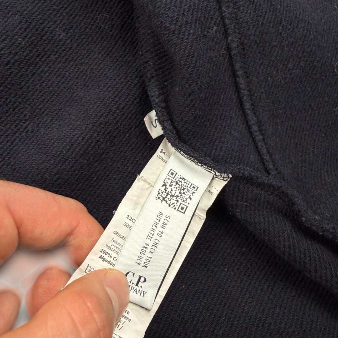 C.P. Company goggle zip-up hoodie navy - Small