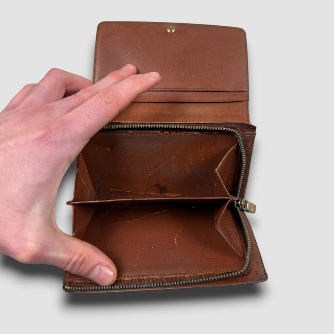 Louis Vuitton zip wallet brown