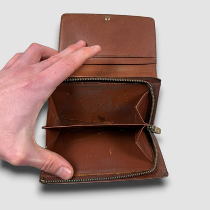 Louis Vuitton zip wallet brown