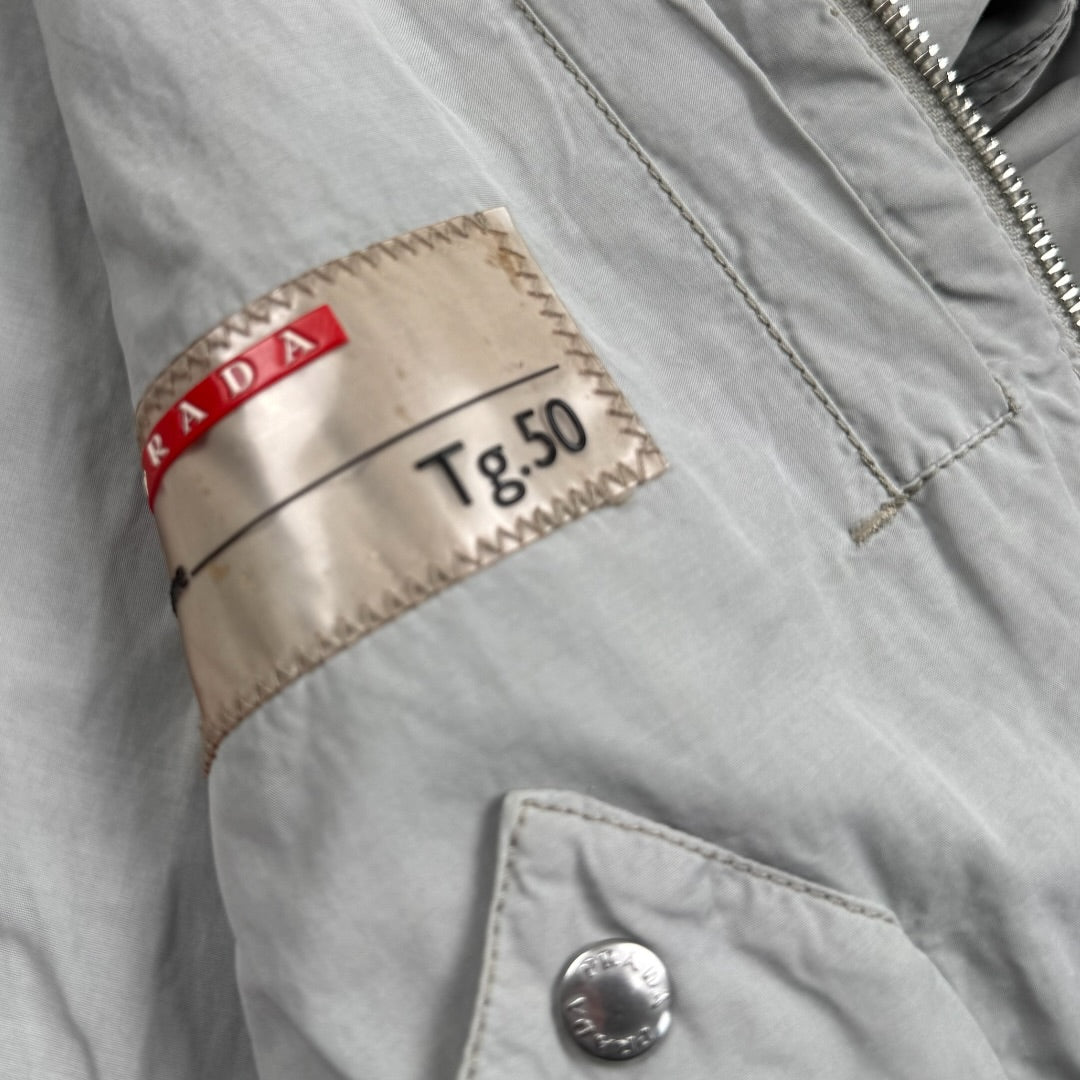 Prada sport bomber jacket grey - Medium