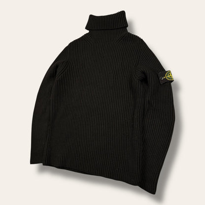 Stone island turtleneck sweater black - Medium