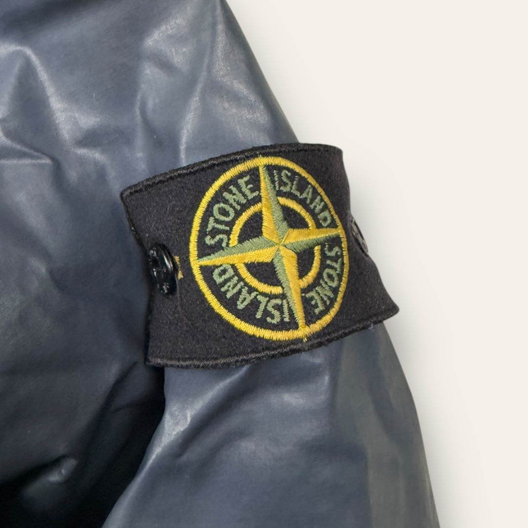 Stone Island Mussola gommata winter jacket blue - Small