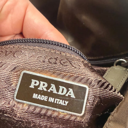 Prada Tessuto Nylon Crossbody / Messenger Bag brown