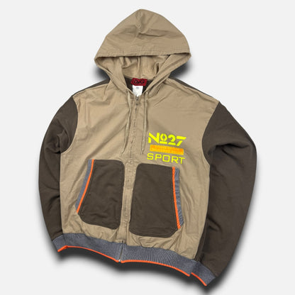 Dolce & Gabbana zip up hoodie brown/beige - Medium
