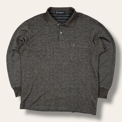 Yves saint laurent longsleeve polo brown