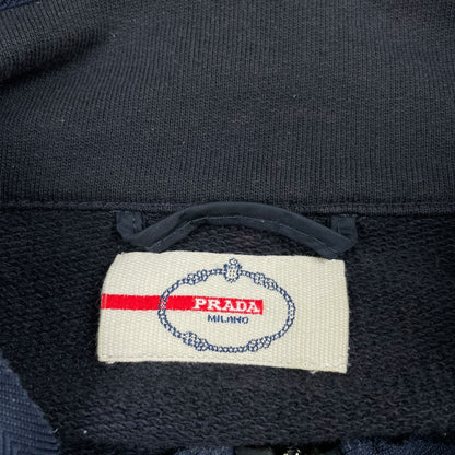 Prada zip-up vest navy - Medium