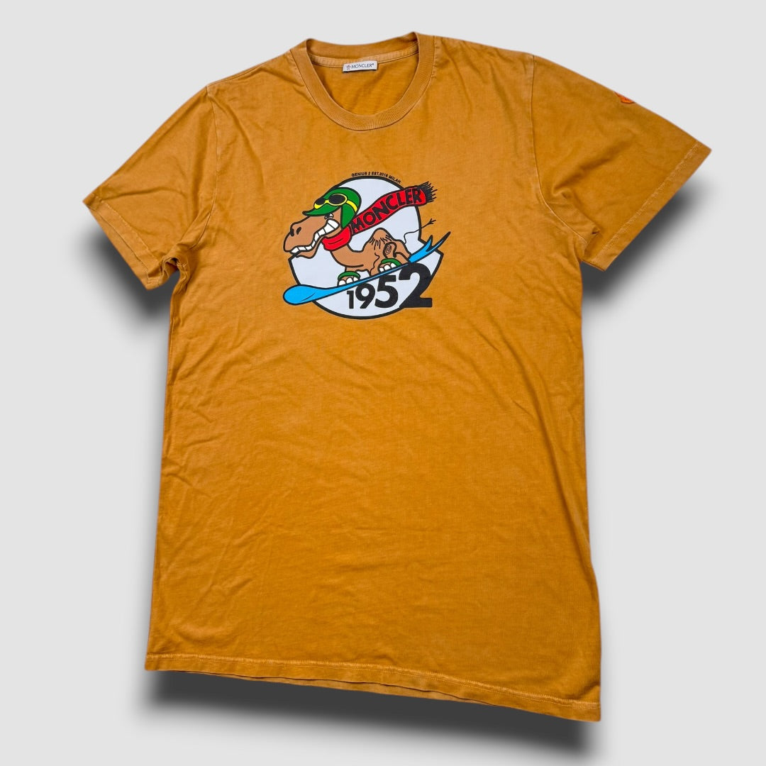 Moncler logo tee camel - Medium