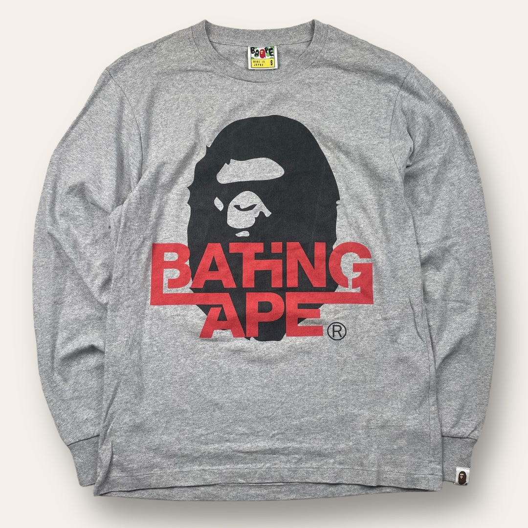 Bape longsleeve grey - small