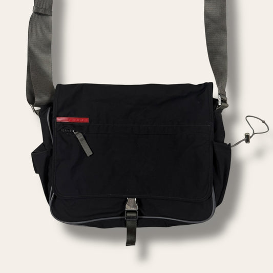 Prada sport messenger bag black