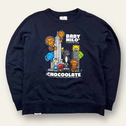 Bape baby milo x chocolate sweater - Medium