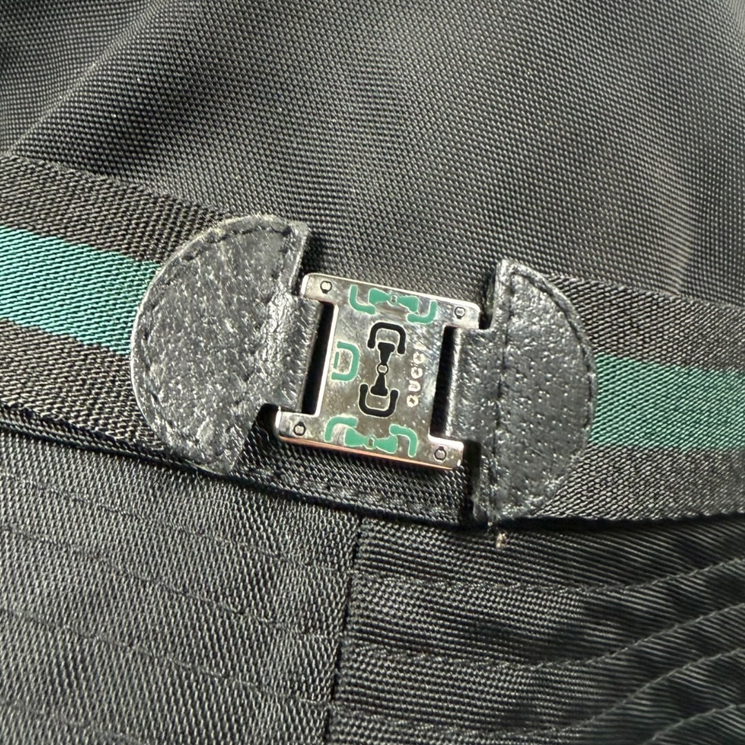 Gucci Bob bucket hat black/dark green - medium