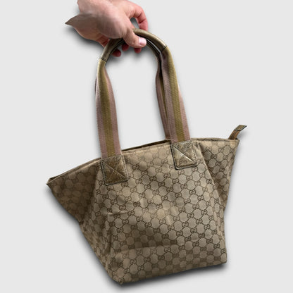 Gucci vintage GG Canvas Web/Sherry Line Tote