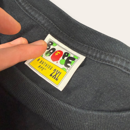 Bape ape tee purple/black - XXL