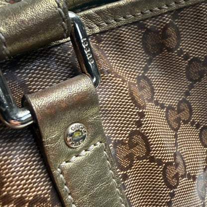 Gucci GG canvas plastific leather