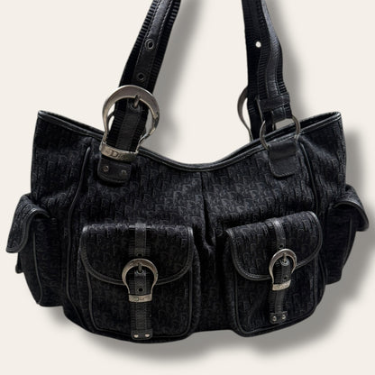 Christian Dior trotter multipocket handbag 2004 black