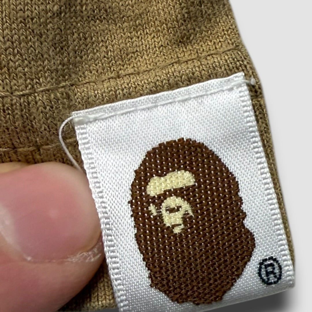 Bape brown striped longsleeve - Large