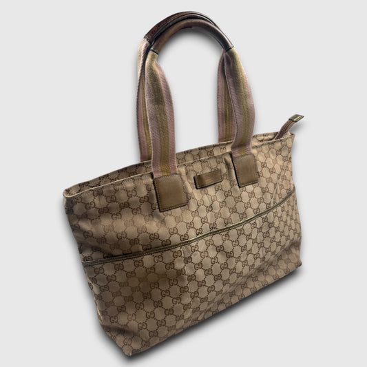 Gucci GG Canvas Web/Sherry Line Tote bag