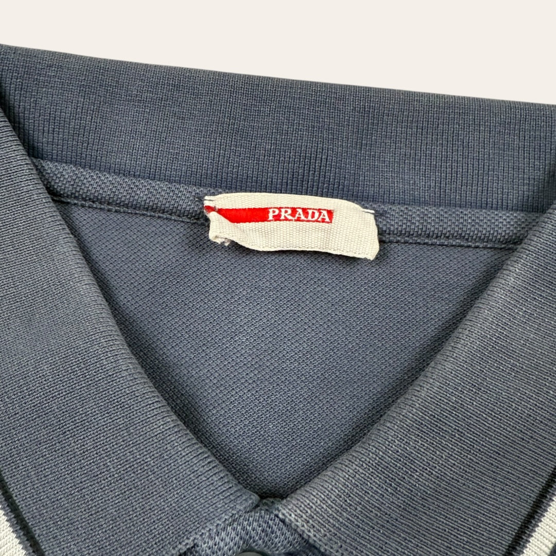 Prada longsleeve polo blue - Large