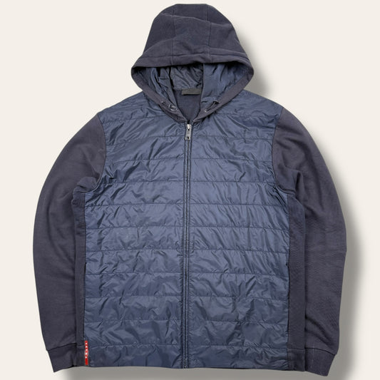 Prada hooded vest navy - Extra large
