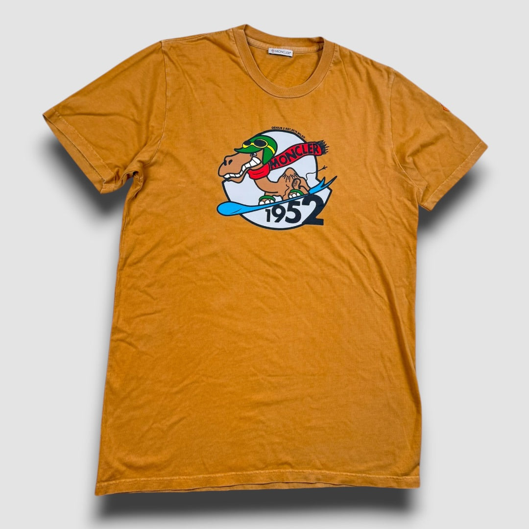 Moncler logo tee camel - Medium