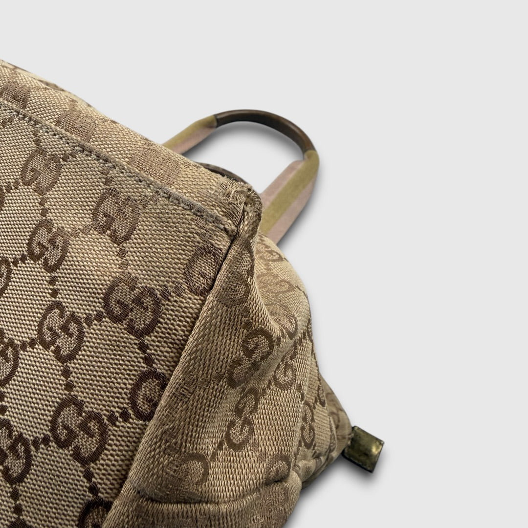Gucci GG Canvas Web/Sherry Line Tote bag