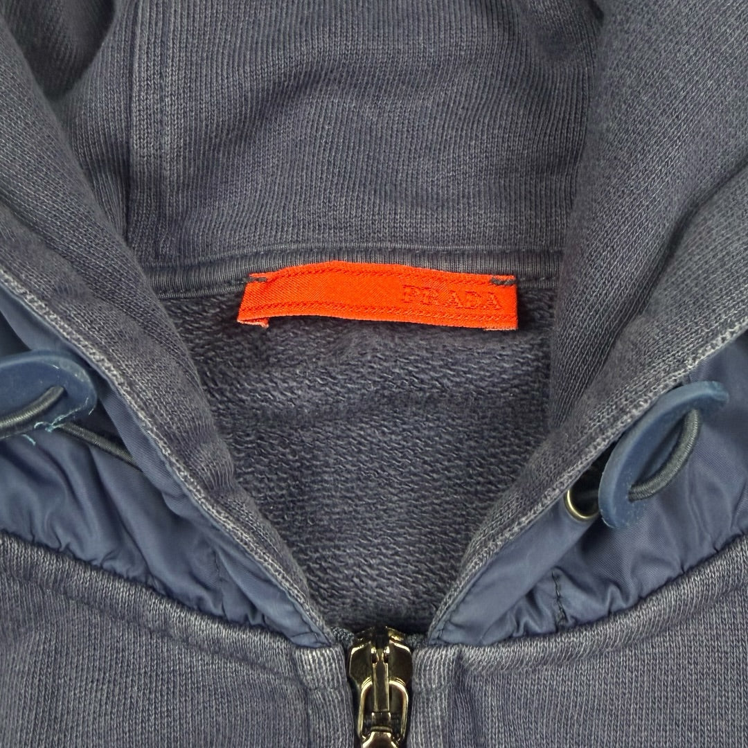 Prada sport zip-up hoodie navy 2008 - Large