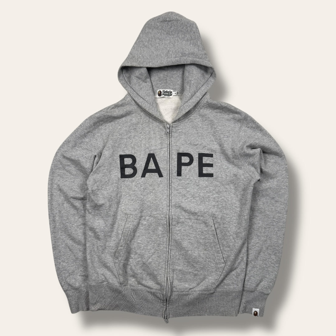 Bape zip-up hoodie grey - Large