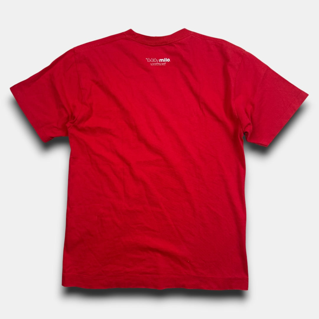 Bape baby milo tee red - medium