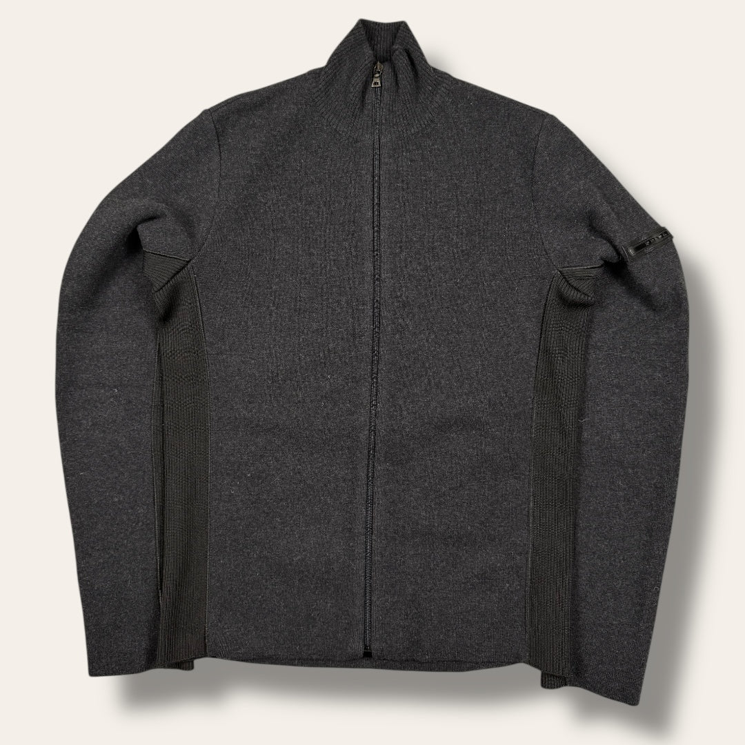 Prada black label zip-up vest black - Small