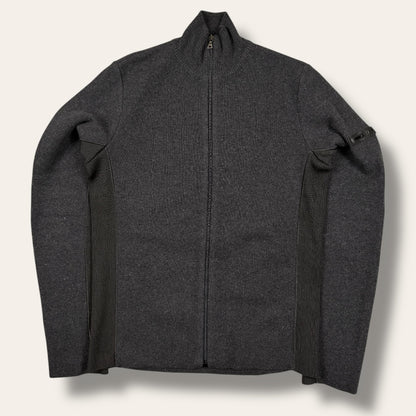 Prada black label zip-up vest black - Small