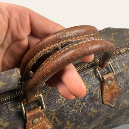 Louis vuitton speedy 30 monogram canvas bag brown